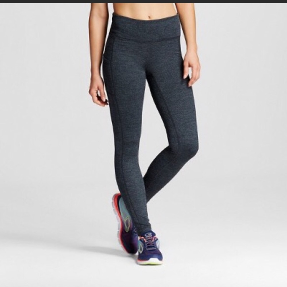🌸3/$25 🆕 C9 Champion Premium Herringbone Dark Gray Full Length Leggings, Size S